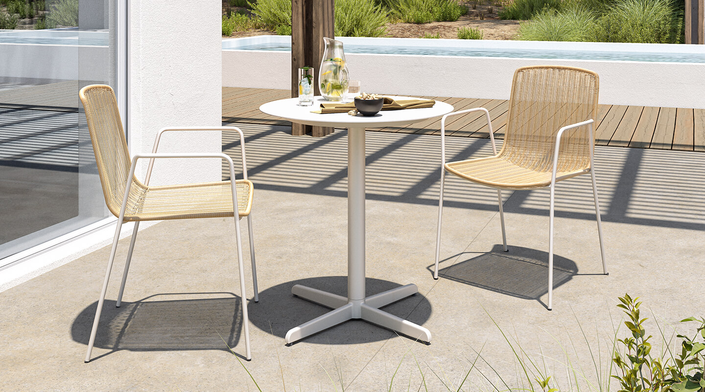 Conjunto de comedor tejido