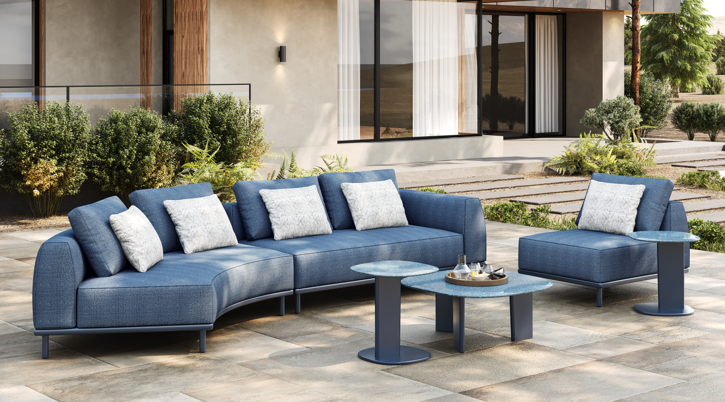 Commercial outdoor furniture for hospitality spaces