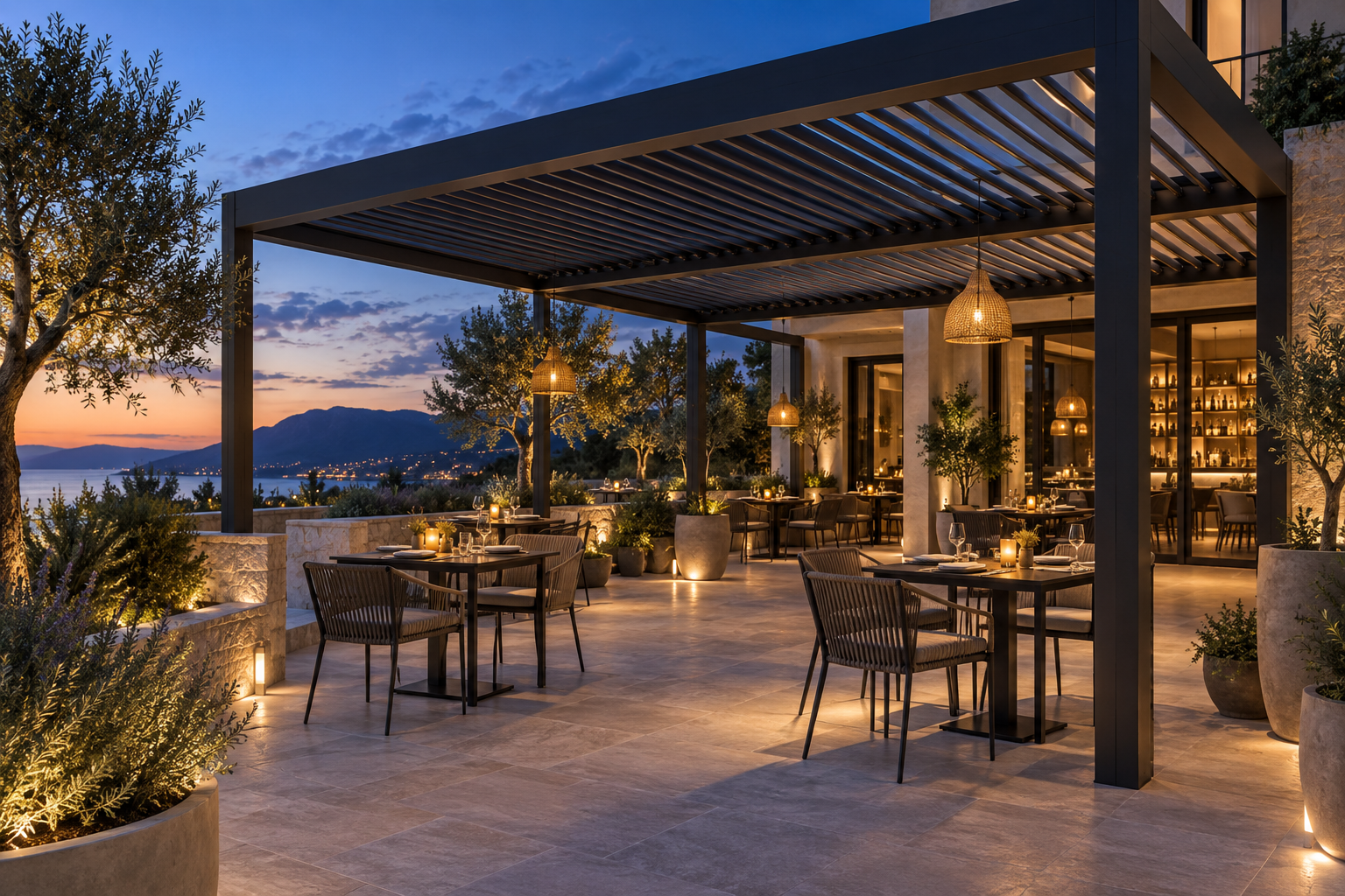 Restaurant terrace concept
