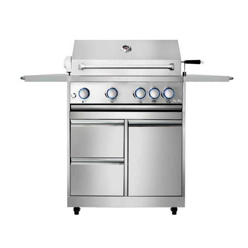 Barbecue sur chariot